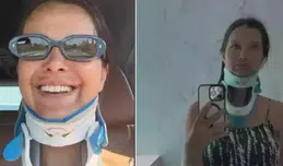 Kaza Sonrası İlk Görüntü: İrem Helvacıoğlu Düğüne Boyunlukla Katıldı