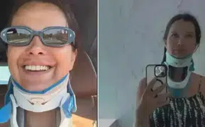 Kaza Sonrası İlk Görüntü: İrem Helvacıoğlu Düğüne Boyunlukla Katıldı