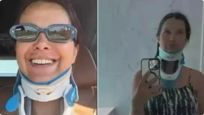 Kaza Sonrası İlk Görüntü: İrem Helvacıoğlu Düğüne Boyunlukla Katıldı