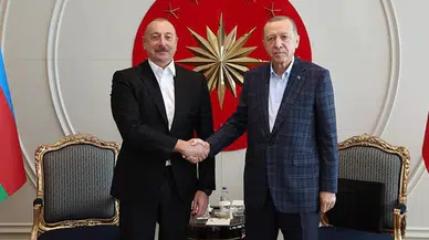 Cumhurbaşkanı Aliyev, Cumhurbaşkanı Erdoğan ile Görüştü