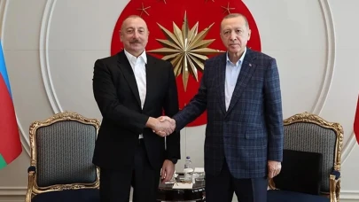 Cumhurbaşkanı Aliyev, Cumhurbaşkanı Erdoğan ile Görüştü