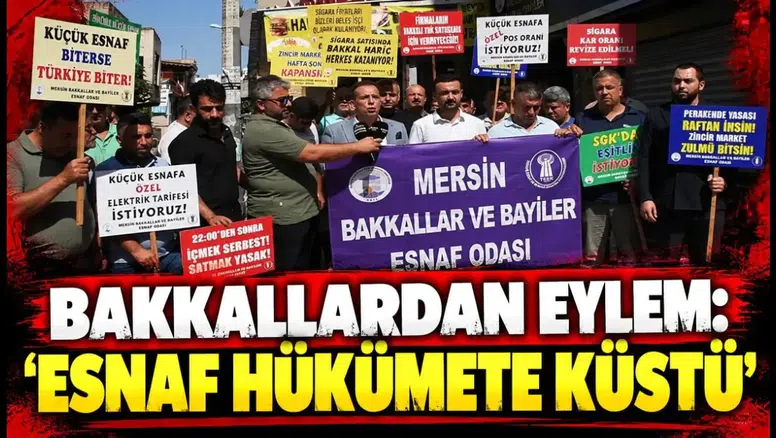 Bakkallardan Eylem: 'Esnaf Hükümete Küstü'