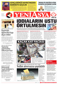 YENİ ASYA gazetesi